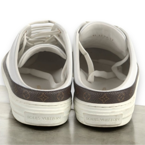 AUTHENTIC Louis Vuitton MONOGRAM Stellar Open Back Slide-On Sneaker w/Box SZ 37! - Picture 8 of 16